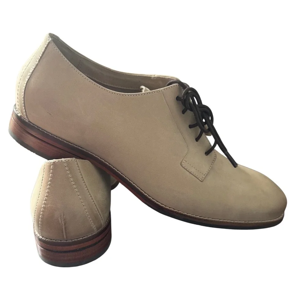 Cole Hann Men Mocassins SAWYER PLAIN OXFORD MORTAR‎ NUBUCK MEN'S 11.5